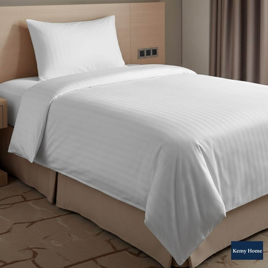 Çizgili Pamuklu Nevresim Takımı